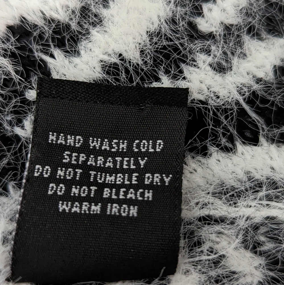 DKNY Zebra Print Fuzzy‎ Scarf
